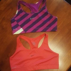 Two Nike Sports Bras